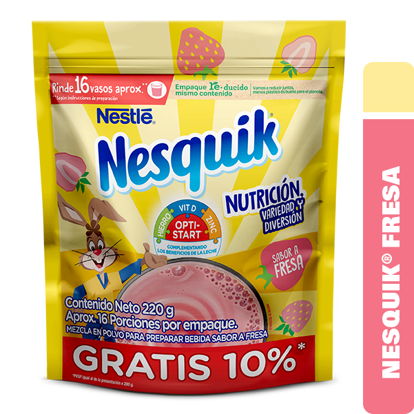 Alimento en polvo para preparar bebida Nestlé Nesquik opti-start