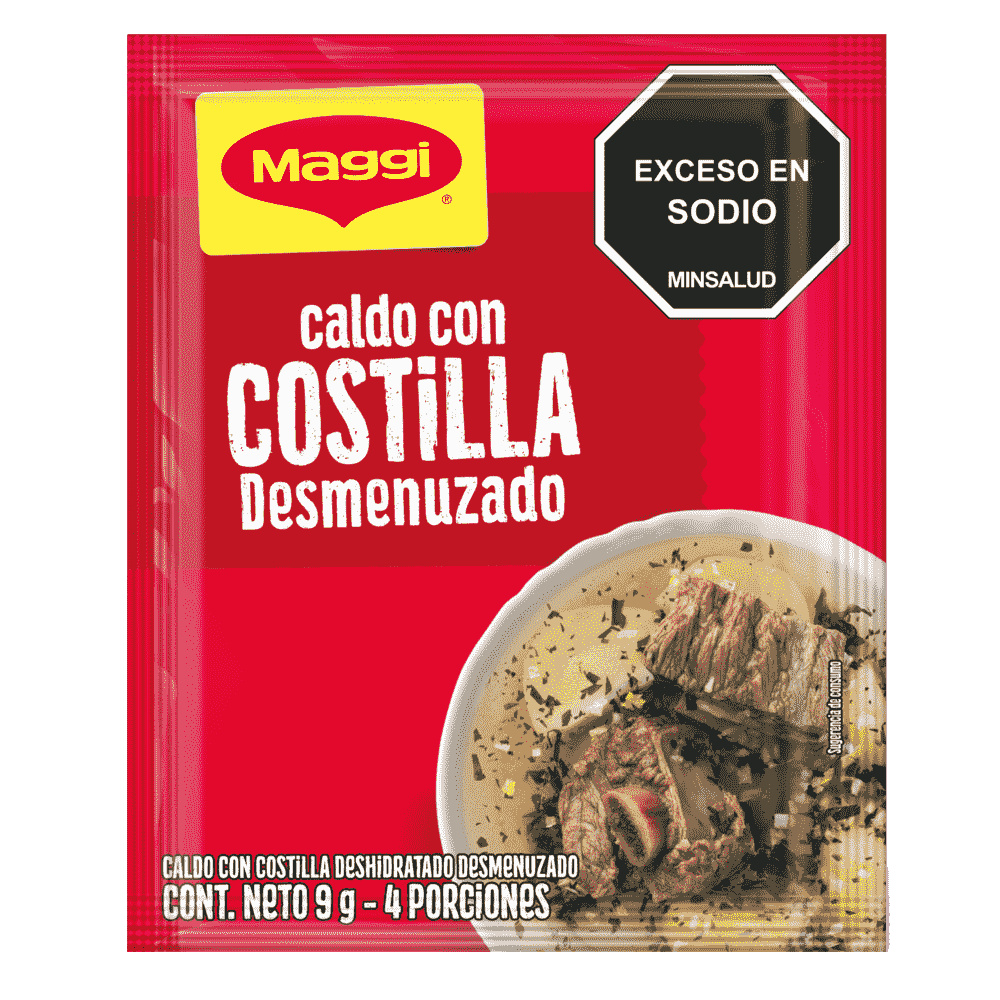 MAGGI® Caldo con Costilla Desmenuzado