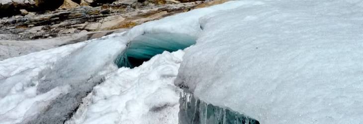 Agua en estado sólido en el Nevado del Cocuy