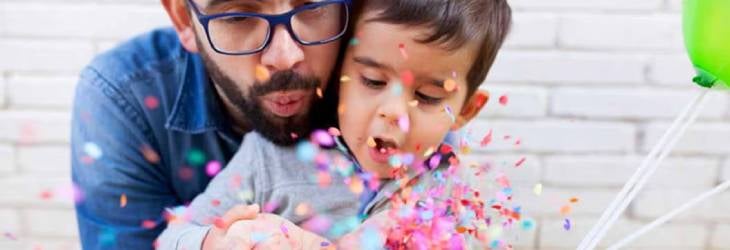 Celebración de cumpleaños de niño junto a su papá a través de actividades recreativas 